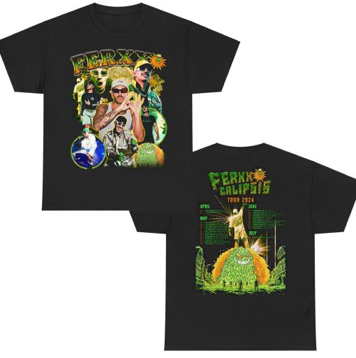 FEID FERXXOCALIPSIS 2024 Merch unisex T Shirt – Double Sided Tour Dates FERXXO Merch unisex t-shirt, sweatshirt