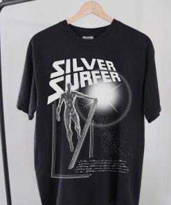 Vintage Styled The Silver Surfer T-Shirt, Silver…