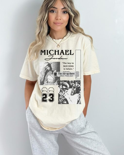 Michael Jordan Vintage Styled T-Shirt, Michael Jordan Shirt, Vintage Basketball Shirt, Oversized Sport Tee, Basketball Gift Shirt