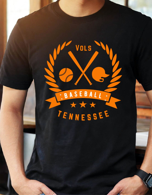 Tennessee Vols baseball Tee Unisex Volunteers TShirt Big Orange Baseball TN Baseball Shirt University of Tennessee Baseball Champions Vols