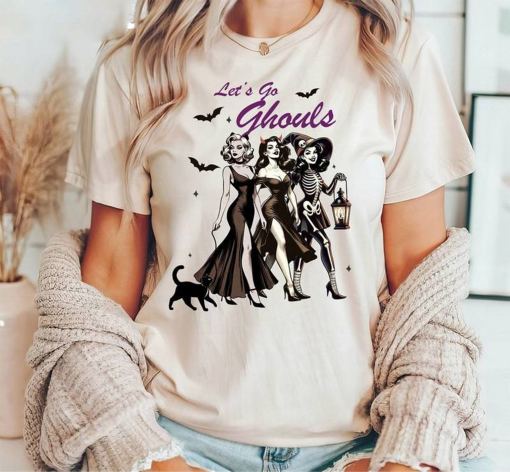 Halloween Let’s Go Ghouls Shirt, Halloween Sweatshirts, Retro Halloween Cowgirl Shirt, Western Halloween Shirt, Halloween Ghost Sweatshirt