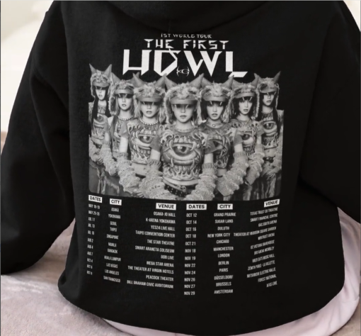 XG 1st Howl Shirt World Tour Sweatshirt Fan made Alphaz Design Concert hoodie Gift for her Gift for Alphaz fan