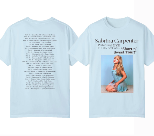 Sabrina carpenter short n’ sweet tour graphic t-shirt, Sabrina carpenter, short n’ sweet tour, espresso, Sabrina carpenter merch graphic tee