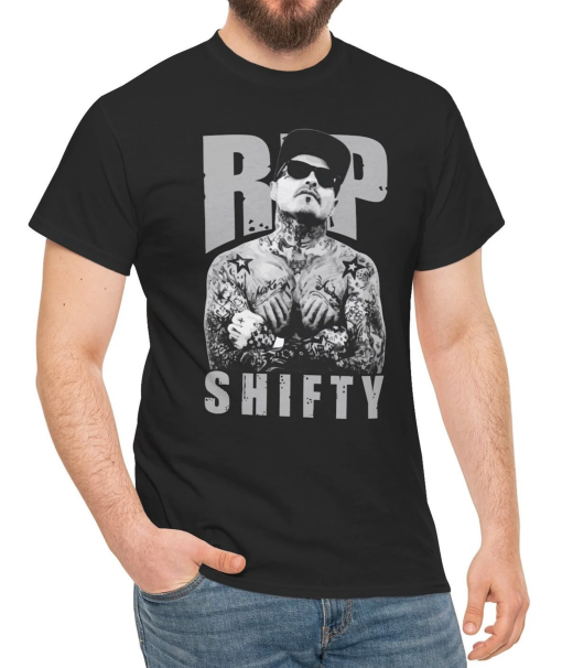 Shifty Shellshock Shirt RIP Tribute In Memory of Crazy Town’s Lead Singer Dies at 49 Dead at Home Rock Rap Hip Hop Metal Heavy Cotton Tee