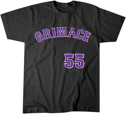 Grimace Jersey – Vintage Black T-shirt – New York Baseball – Queens