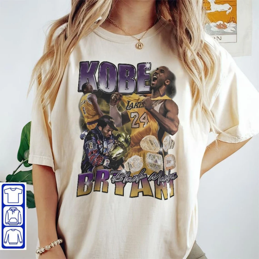 Kobe Bryant 90s Vintage Bootleg Style Basketball T-Shirt | Kobe Bryant 90S Vintage Bootleg | Basketball Lover Gift