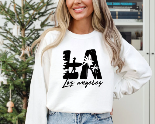 Los Angeles Sweatshirt, Los Angeles California Hoodie, California Gift, California State Sweatshirt, Los Angeles California Vacation Hoodie