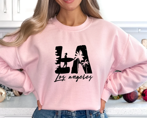 Los Angeles Sweatshirt, Los Angeles California Hoodie, California Gift, California State Sweatshirt, Los Angeles California Vacation Hoodie