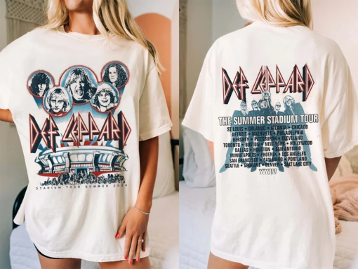 2024 Def Leppard And Journey Summer Stadium Tour Shirt, Def Leppard Fan Shirt, Journey Band Tour 2024 Shirt, Def Leppard And Journey Merch