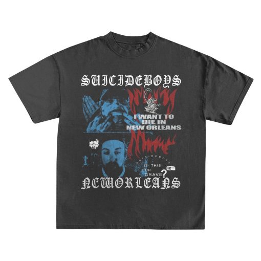 Suicideboys V1 T-Shirt – I Want To Die In New Orleans Album T-Shirt – Suicideboys New Album T-Shirt – Unisex Heavy Cotton Tee