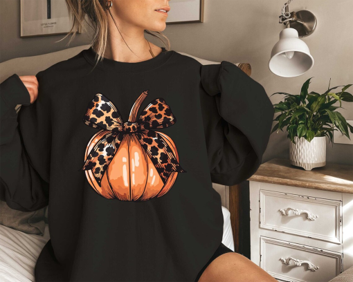 Retro Halloween Coquette Bow Spooky Mama Sweatshirt, Fall Pumpkin Coquette Bow Sweater, Fall Vibes Shirt, Fall Season Shirt, Halloween Tees