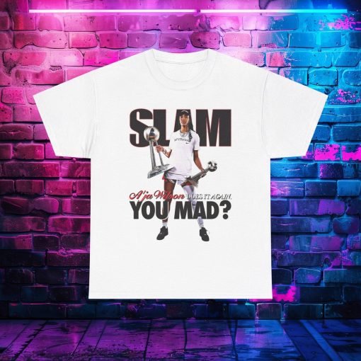 WNBA and Las Vegas Aces star A’ja Wilson Slam Tee T Shirt Unisex Heavy Cotton Tee