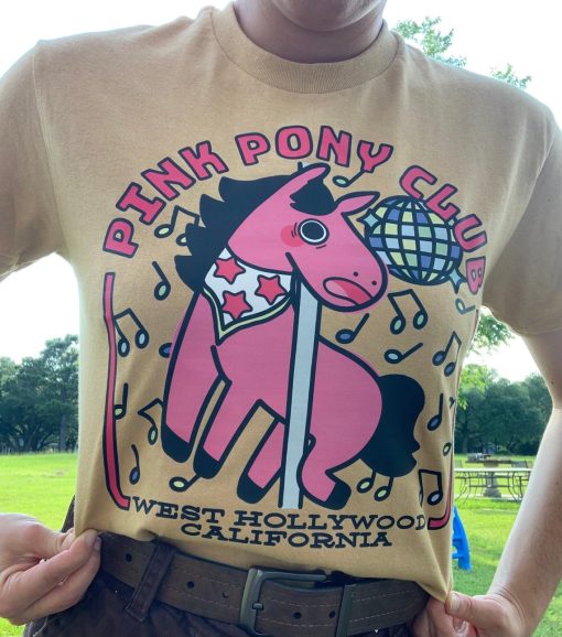 Pink Pony Club West Hollywood California T Shirt / Cute Funny Chappell Roan Themed Party Gay Cowboy Queer Pride Month Gift for Cunty Lesbian