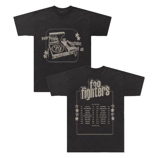 Foo Fighters 2024 Tour Shirt, Everything Or Nothing At Shirt, Foo Fighters Band Shirt, Foo Fighters Fan Gift, Concert Tee, Foo Fighter Merch