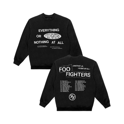 Foo Fighters 2024 Tour Shirt, Everything Or Nothing At Shirt, Foo Fighters Band Shirt, Foo Fighters Fan Gift, Concert Tee, Foo Fighter Merch