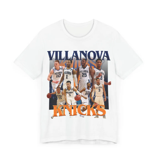 NEW Villanova Knicks Josh Hart,Jalen Brunson ,Donte Divincenzo and Mikal Bridges Vintage Graphic Unisex T shirt