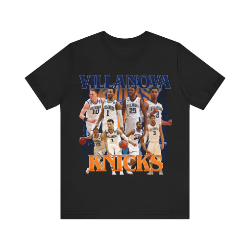 NEW Villanova Knicks Josh Hart,Jalen Brunson ,Donte Divincenzo and Mikal Bridges Vintage Graphic Unisex T shirt