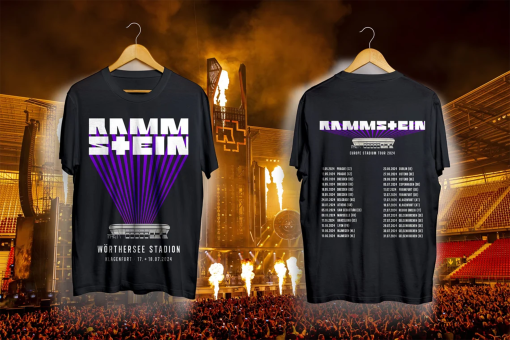 Ramms+ein European Stadium KLAGENFURT TOUR 2024 Rock Band T-Shirt – Music Concert Merchandise, 2024 Tour Music 2024 Concert,