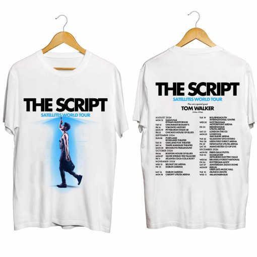 The Script – Satellites World Tour 2024 Shirt, The Script Band Fan Shirt, The Script 2024 Tour Tee, Satellites World Tour Tee