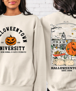 Halloweentown Est 1998 Back and Front Sweatshirt,…