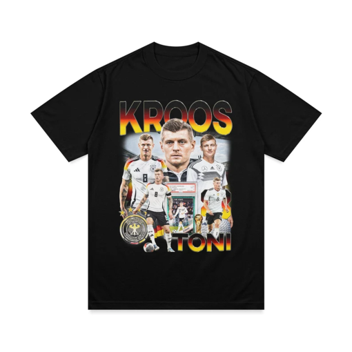 Toni Kroos Graphic T-shirt | Retro Germany National Football Tee | DFB-Elf | Euro 2024 | Football Gift Idea