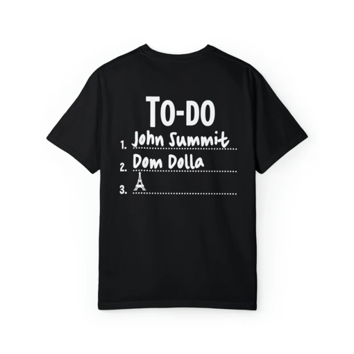 John Summit Dom Dolla Eiffel Tower Festival Tee | John Summit | House Music | Dom Dolla | John Summit Tee | Dom Dolla Tee