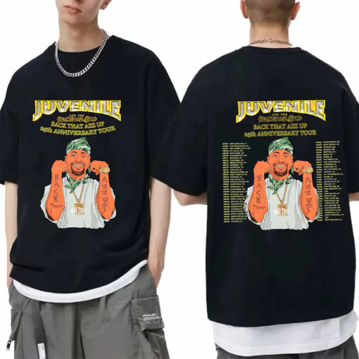 Juvenile Back That Azz Up 25th Anniversary Tour 2024 Shirt, Juvenile Fan Shirt, Juvenile 2024 Concert Shirt, Back That Azz Up 2024 Tour Tee