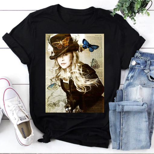 80s Vintage Art Stevie Nicks Trending T-Shirt, Stevie Nicks Shirt, Fleetwood Mac Shirt, Rock Band Shirt, Musician Gift