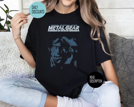 MGS1 – Snake shirt, Metal gear Solid retro shirt, Gift for fans