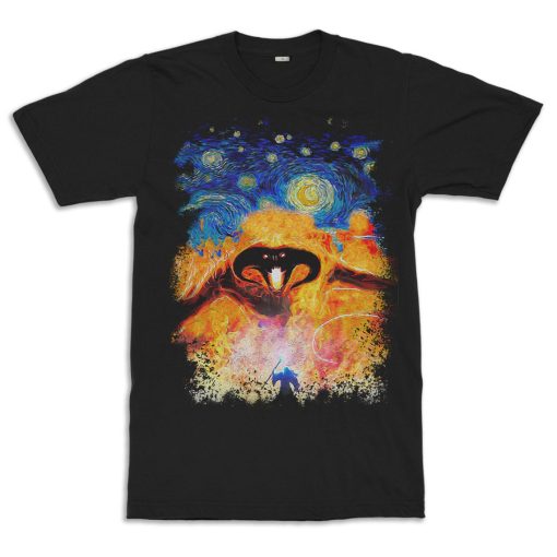 Balrog Starry Night T-Shirt / The Lord of the Rings Tee / Men’s Women’s All Sizes