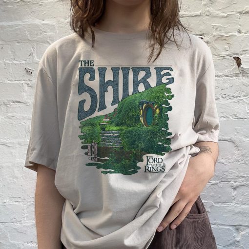 The Shire tshirt , Gift for Hobbit Lovers , Merch Tolkien Aragorn Frodo Baggins Elven Elrond the Fellowship Bookish Sweatshirt