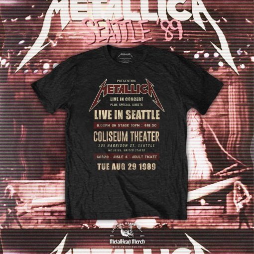 Metallica Shirt Authentic Heavy Metal Band Tee Rock and Roll Concert Unique Bootleg Metal Gift Perfect for Concerts Classic Heavy Metal Tee