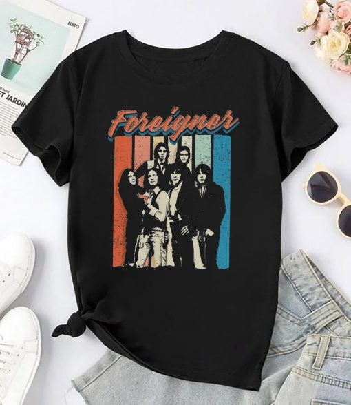 90s Vintage Rock Band Foreigner Shirt, Foreigner Band Bootleg Shirt, Foreigner Band Tour 2024 Tee, Foreigner Fan Gift, Foreigner Band Merch