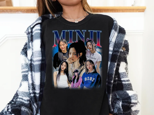 Newjeans Minji Kpop Shirt, Newjeans Minji shirt, Newjeans tour shirt, newjeans fan merch,