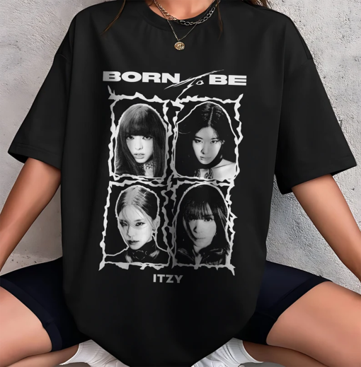 ITZY Born to be 2nd World Tour Concert T-shirt, Itzy Vintage Style Graphic Shirt, Born to be Itzy T-shirt, Itzy Kpop Concert Tee,Kpop gift