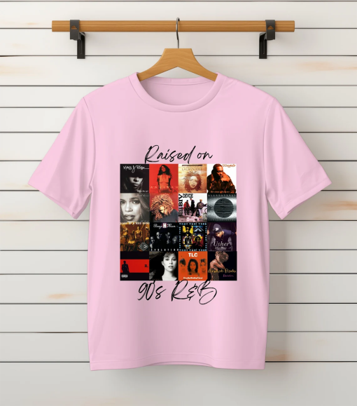 Comfort Colors®, Raised On 90s R&B Album Cover Tee, Music Artist Shirt, Music Lover Shirt, Black History Shirt, Nostalgia Shirt, 90s Party