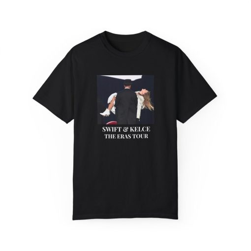 Swift & Kelce Eras Tour Tee – Taylor swift, Travis Kelce, The eras tour, comfort colors, womens tshirt, london