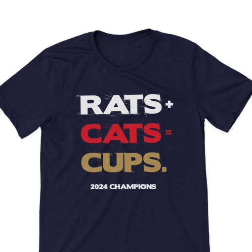 Rats cats cups florida hockey champions 2024 t-shirt CHAMPS funny florida hockey t-shirt champions