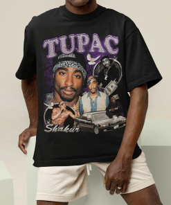 Retro Tupac Shakur Rap Vintage 90s Graphic…