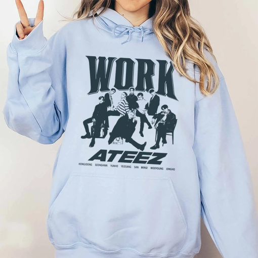 Ateez Work Shirt, ATEEZ Golden Hour Shirt, Ateez Tour 2024 Shirt, Ateez Graphic T-shirt, Ateez The World Ep.Fin Will Album Shirt, ATZ shirt