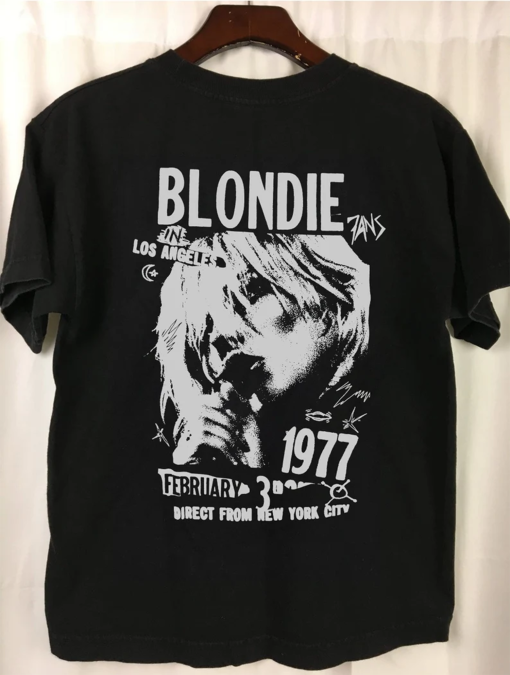 Blondie 1977 Direct From New York City Retro shirt, Blondie live at the Old Waldorf Vintage 70s T Shirt, Debbie Harry Parallel Lines tshirt