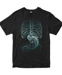 Alien X-Ray T-Shirt / Xenomorph Anatomy 100%…