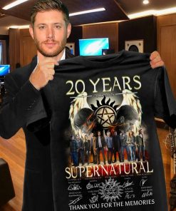 Supernatural Shirt, Supernatural 20 Year Signature Tshirt,…