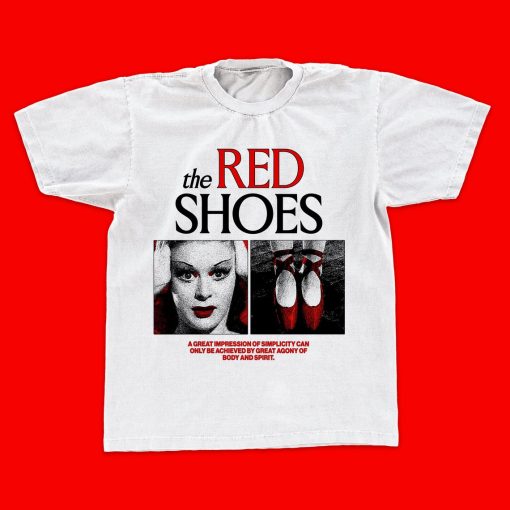 The Red Shoes movie graphic t-shirt, classic film teeshirt, Ballet top, Criterion Collection movie merch, Gildan White 5000, streetwear