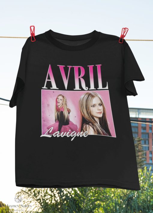 Pink Avril Lavigne Bootleg Vintage 90s T-Shirt, Ramona Lavigne Shirt, Pop Punk Queen Shirt, Lavigne Singer Shirt, Pink Style Design