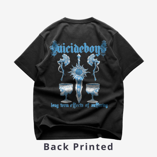 Premium Suicideboys Back T-Shirt – Long Term Effects Of Suffering Album T-Shirt – Suicideboys New Album T-Shirt – Unisex Heavy Cotton Tee