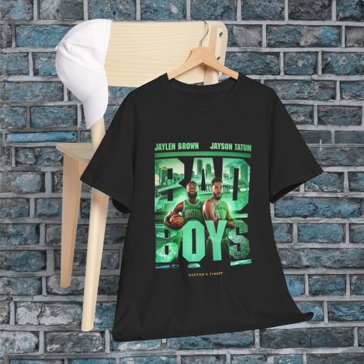 Boston Celtics Bad Boy Bostons Finest Jayson Tatum Jaylen Brown Nba T Shirt Eastern Conference Champs Finals Unisex Heavy Cotton Tee