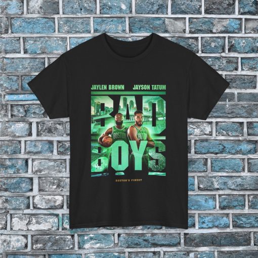 Boston Celtics Bad Boy Bostons Finest Jayson Tatum Jaylen Brown Nba T Shirt Eastern Conference Champs Finals Unisex Heavy Cotton Tee