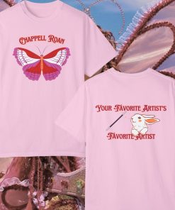 Chappell Roan Unisex T-shirt, Sapphic Butterfly, “Red…