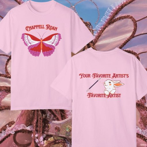 Chappell Roan Unisex T-shirt, Sapphic Butterfly, “Red Wine Supernova”, Chappell Coachella look inspired, Fan Merch for Midwest Princess Tour